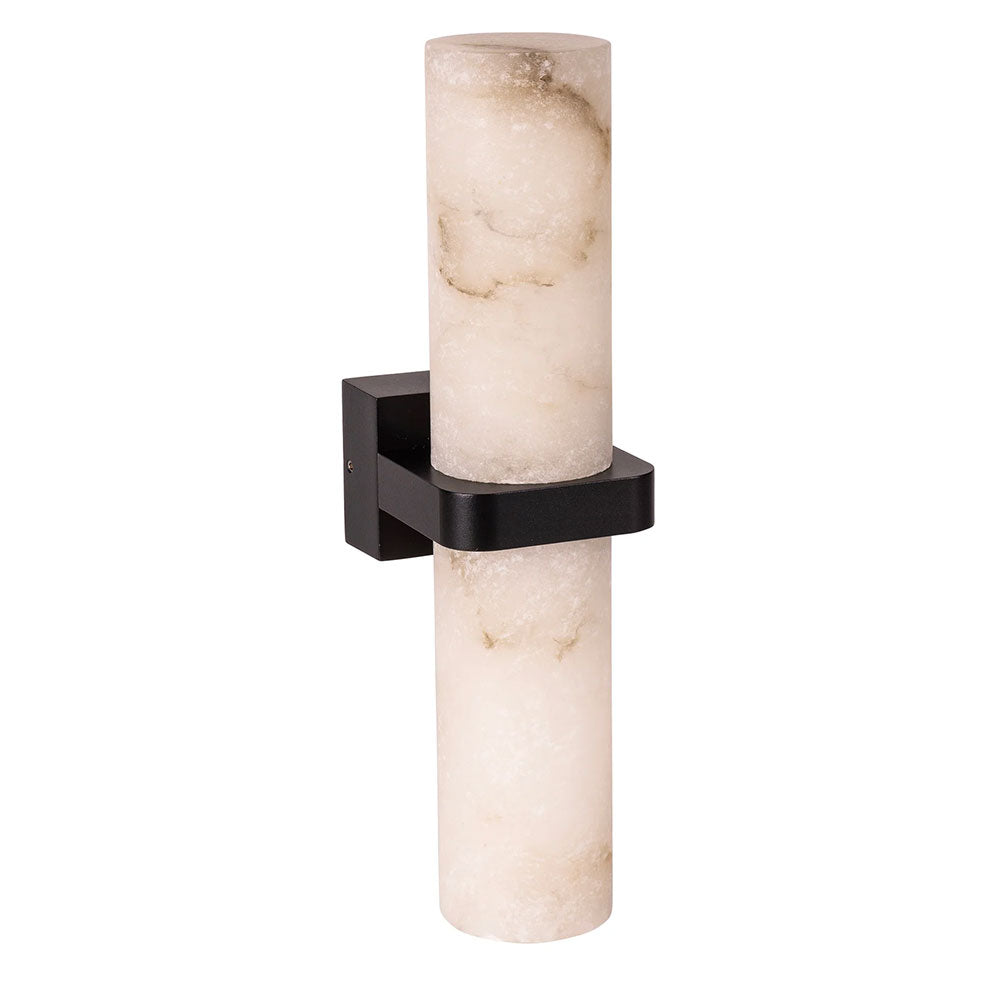 Albast Wall Light With Alabaster Glass Black - HV8079T-BLK