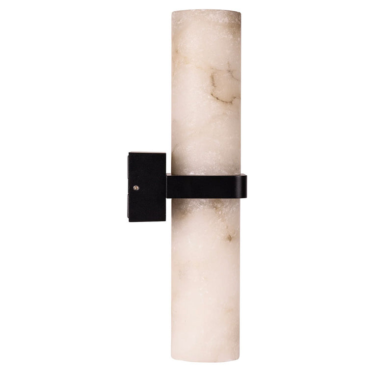 Albast Wall Light With Alabaster Glass Black - HV8079T-BLK