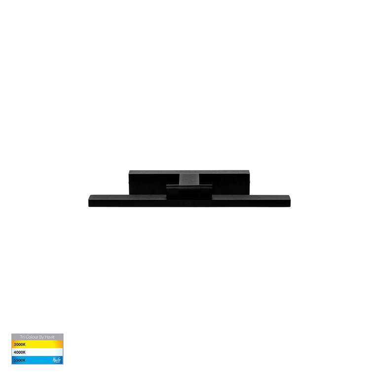 Vanita 20W CCT 240V LED 400mm Adjustable Wall Light Black - HV8101T-BLK