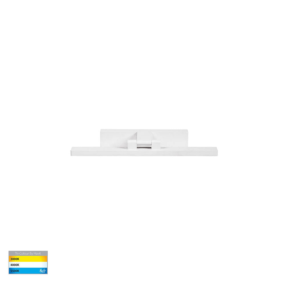 Vanita 20W CCT 240V LED 400mm Adjustable Wall Light White - HV8101T-WHT