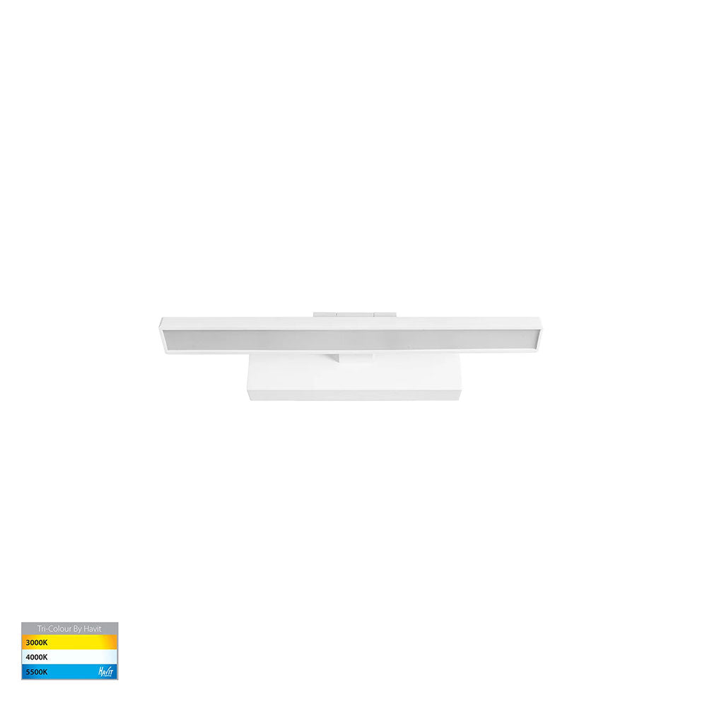Vanita 20W CCT 240V LED 400mm Adjustable Wall Light White - HV8101T-WHT