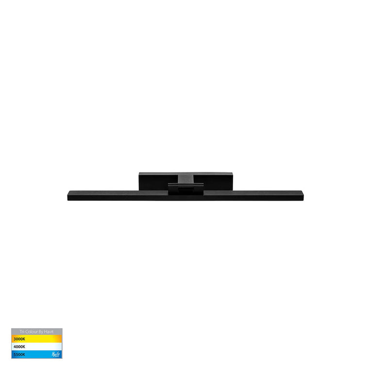 Vanita 30W CCT 240V LED 600mm Adjustable Wall Light Black - HV8102T-BLK