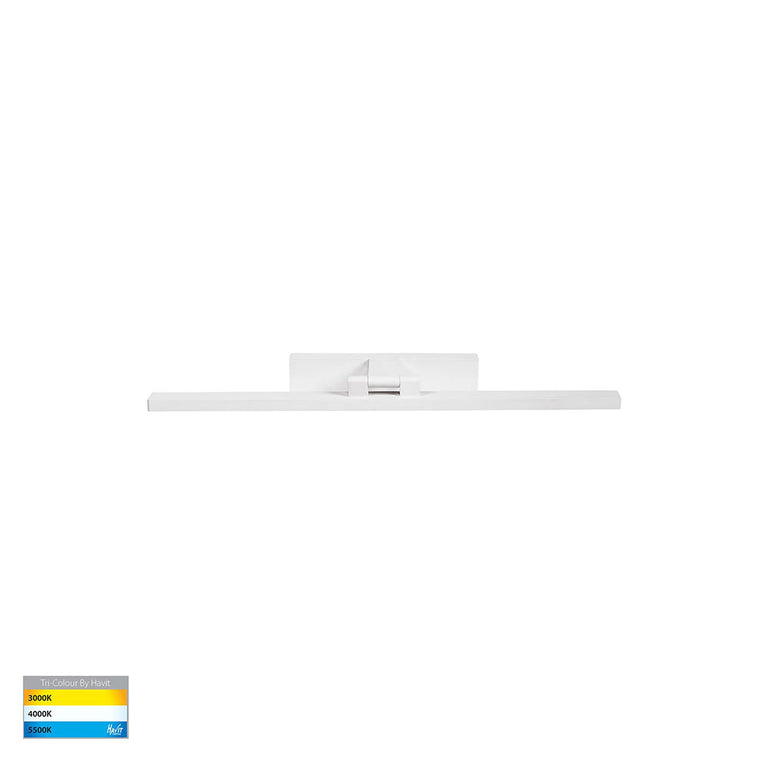 Vanita 30W CCT 240V LED 600mm Adjustable Wall Light White - HV8102T-WHT