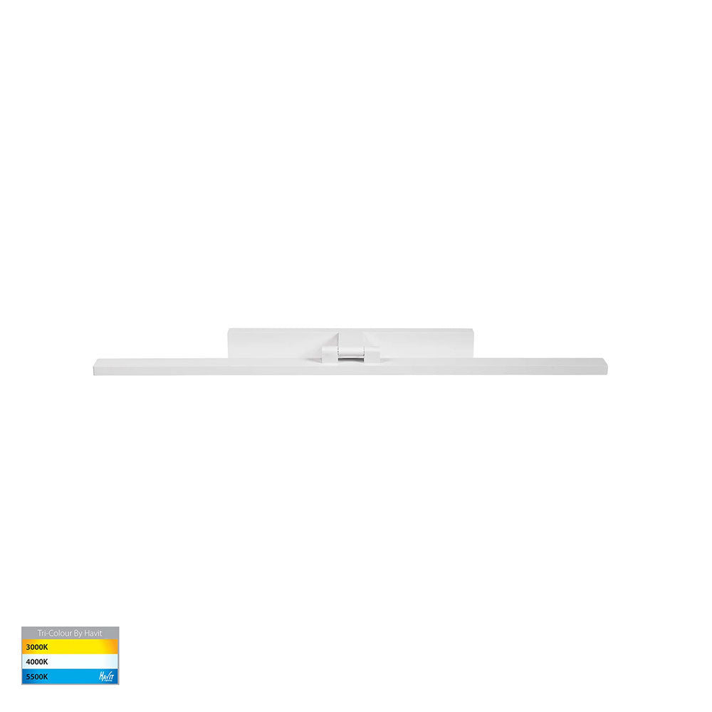 Vanita 40W CCT 240V LED 800mm Adjustable Wall Light White - HV8103T-WHT