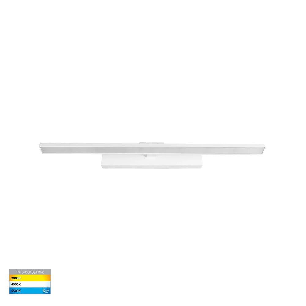 Vanita 40W CCT 240V LED 800mm Adjustable Wall Light White - HV8103T-WHT