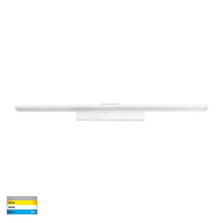 Vanita 50W CCT 240V LED 1000mm Adjustable Wall Light White - HV8104T-WHT
