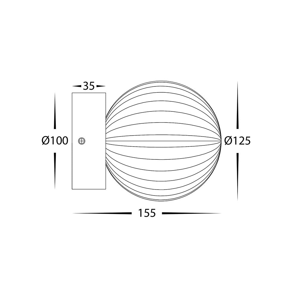 Lengu Ashwood Timber Stained Walnut LED Wall Light - HV8301W-ASHST