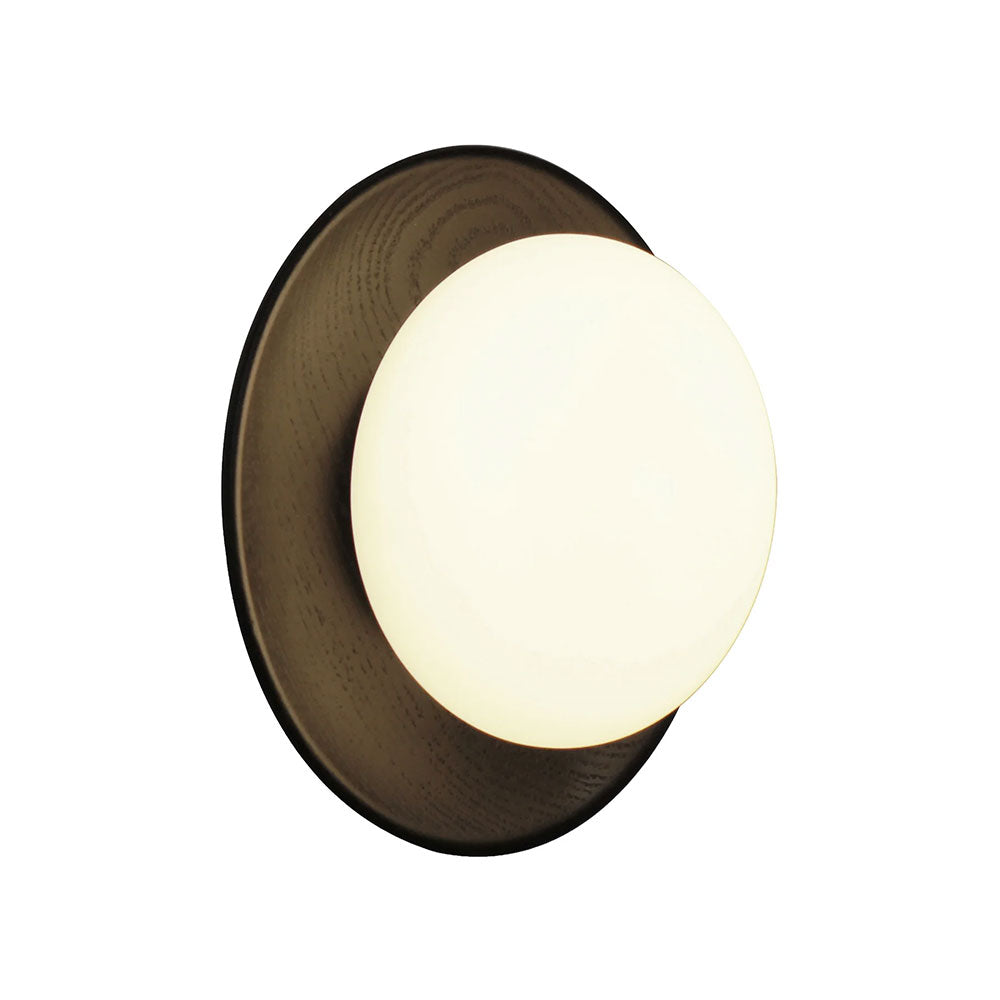 Holz Ashwood Stained Black Timber LED Wall Light - HV8302W-BLK