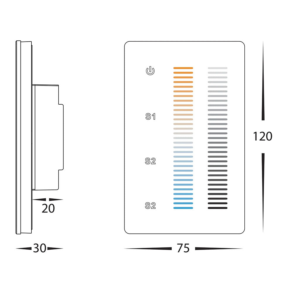 CT LED Strip Touch Panel - HV9101-2830B