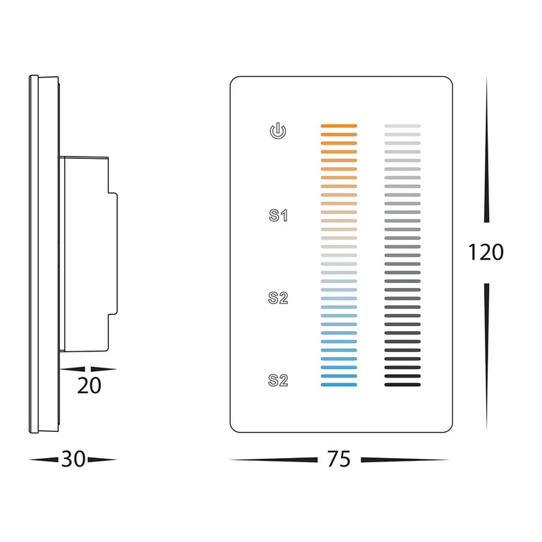 CT LED Strip Touch Panel - HV9101-2830B