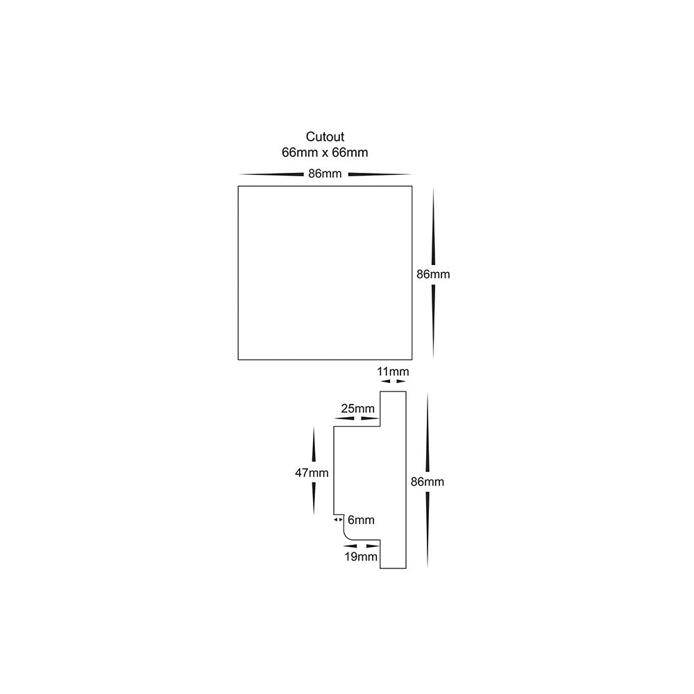 Single Colour LED Strip Touch Panel Controller - HV9101-DX1
