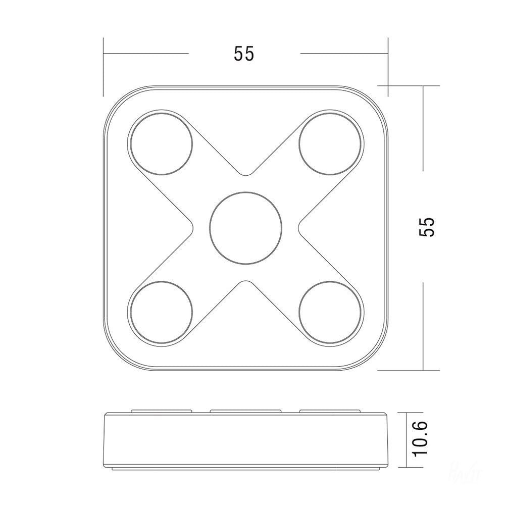 Zigbee Single Colour Dimming LED Strip Wall Control - HV9101-ZB-5C