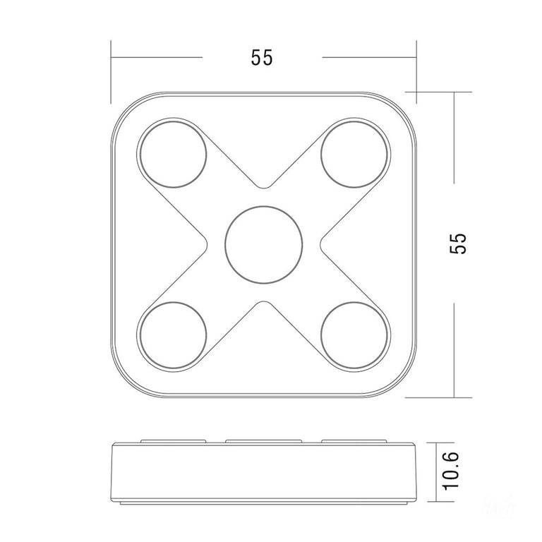 Zigbee Single Colour Dimming LED Strip Wall Control - HV9101-ZB-5C