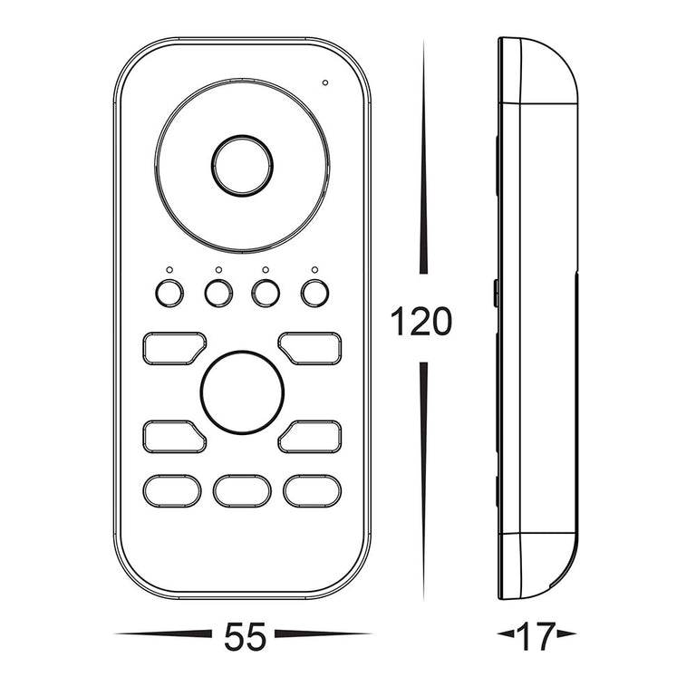CT LED Strip Remote Controller - HV9102-2819CCT