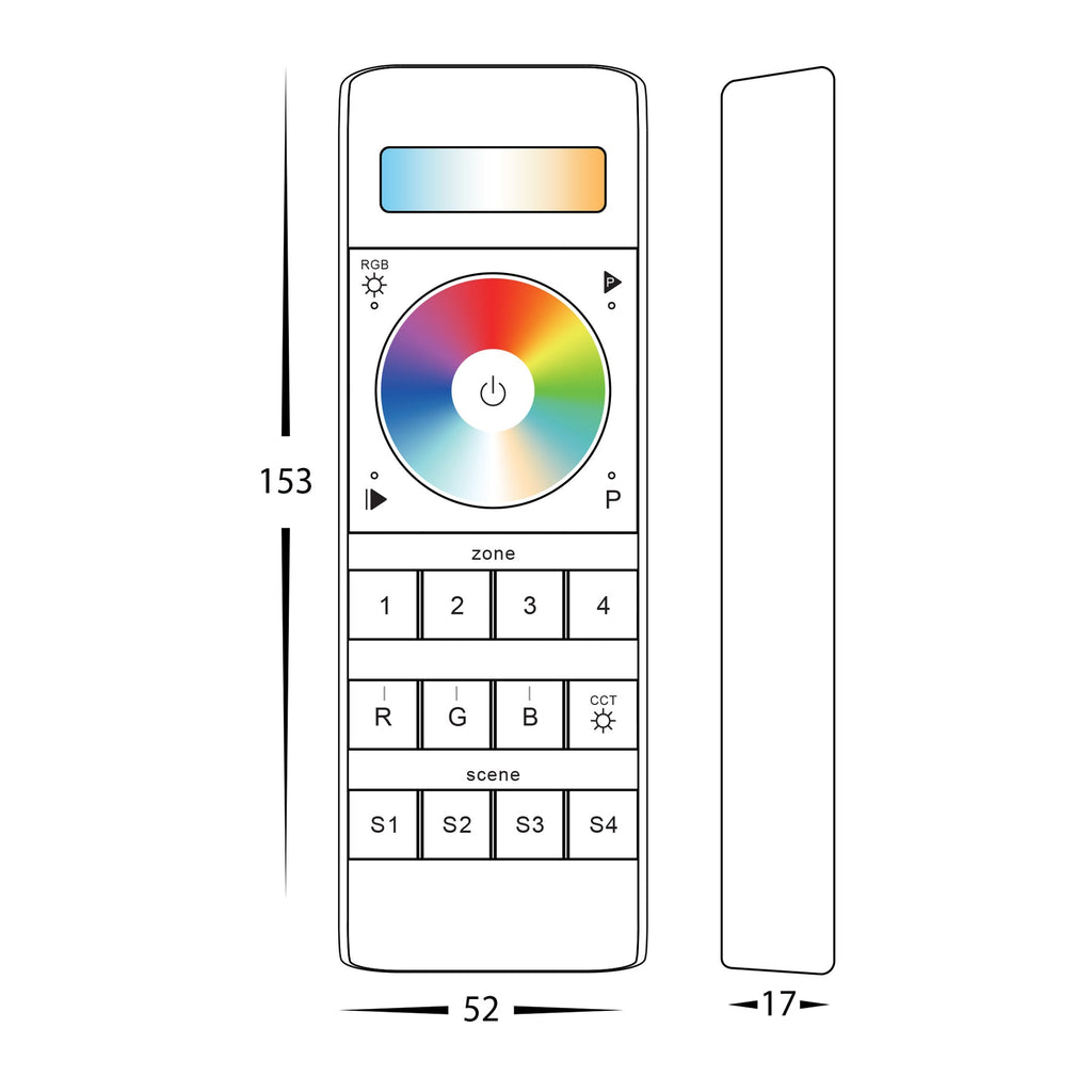 Multi Colour RGBCW 6 Zone LED Strip Controller - HV9102-2858Z4-5C
