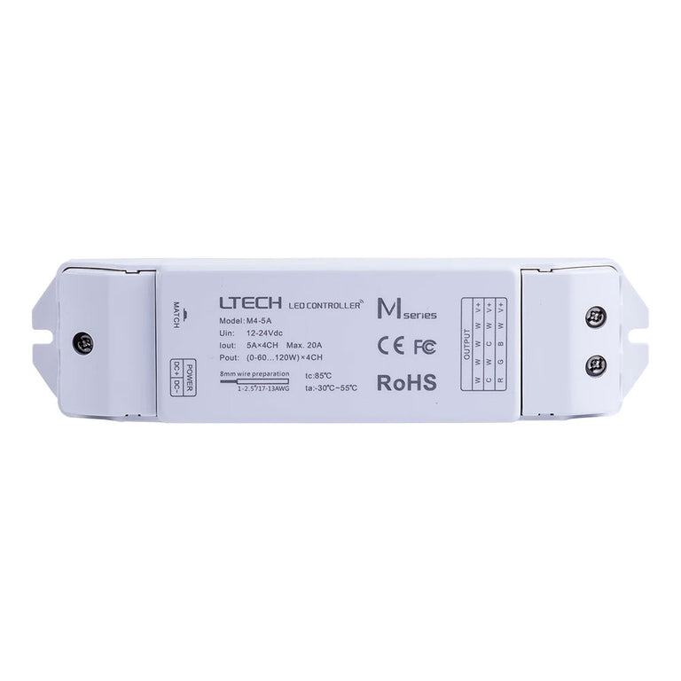 Single Colour LED Strip Controller and Receiver - HV9102-M1+M4-5A