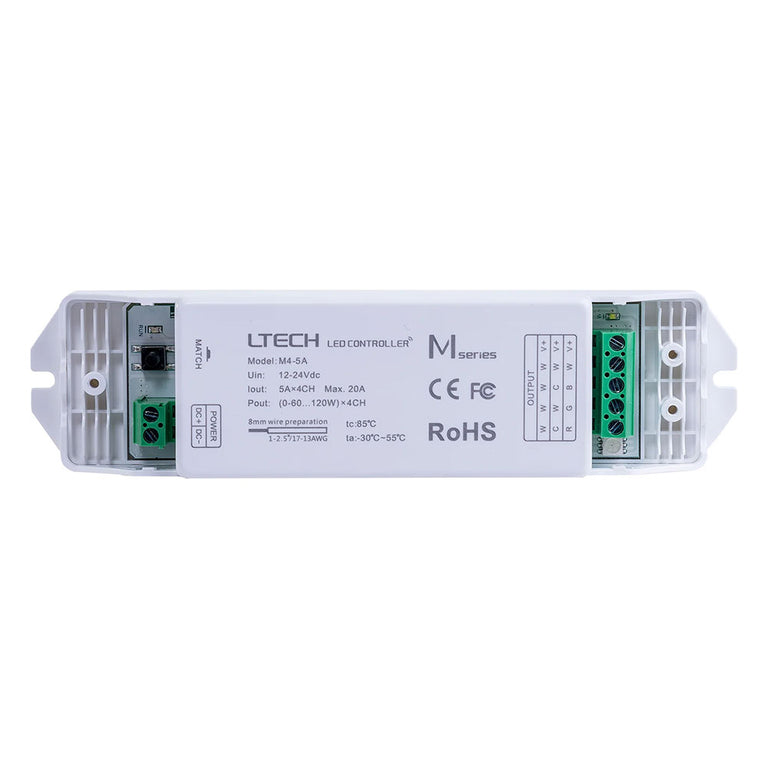 Single Colour LED Strip Controller and Receiver - HV9102-M1+M4-5A