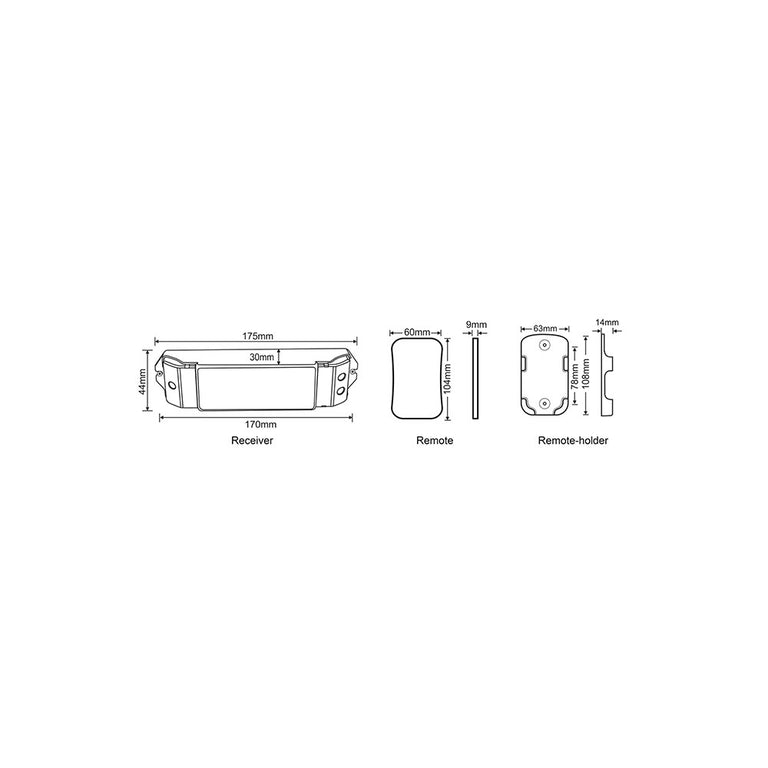 Single Colour LED Strip Controller and Receiver - HV9102-M1+M4-5A