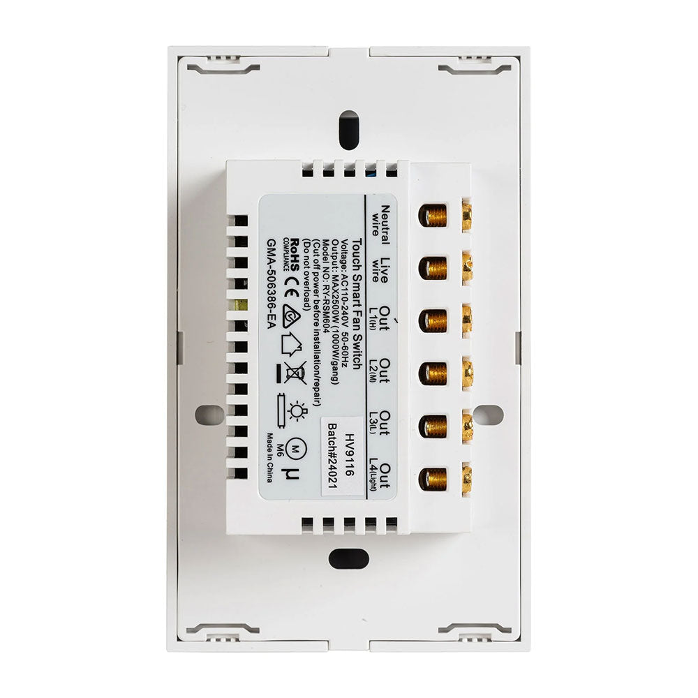 Wifi Fan With Light Controller White - HV9116