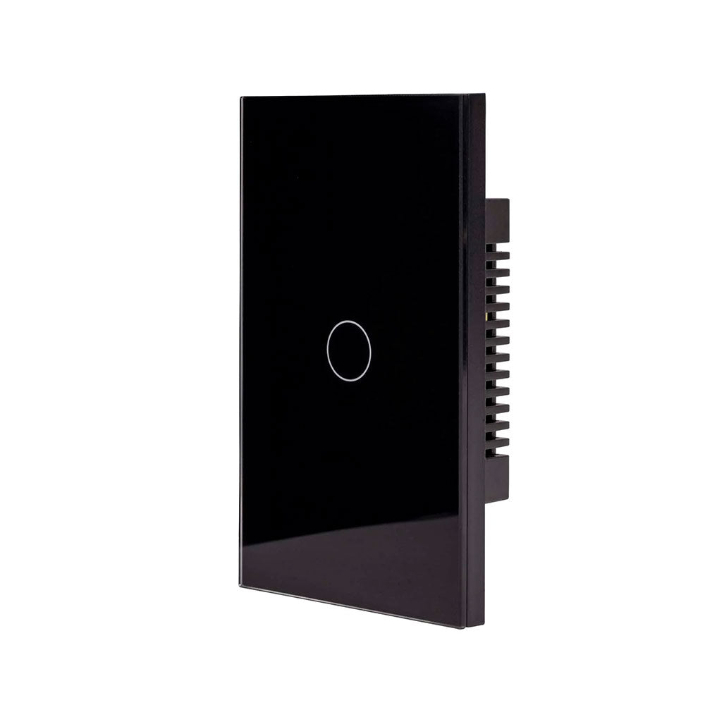 Wifi 300W 240V Single Gang Wall Switch Black - HV9210-1