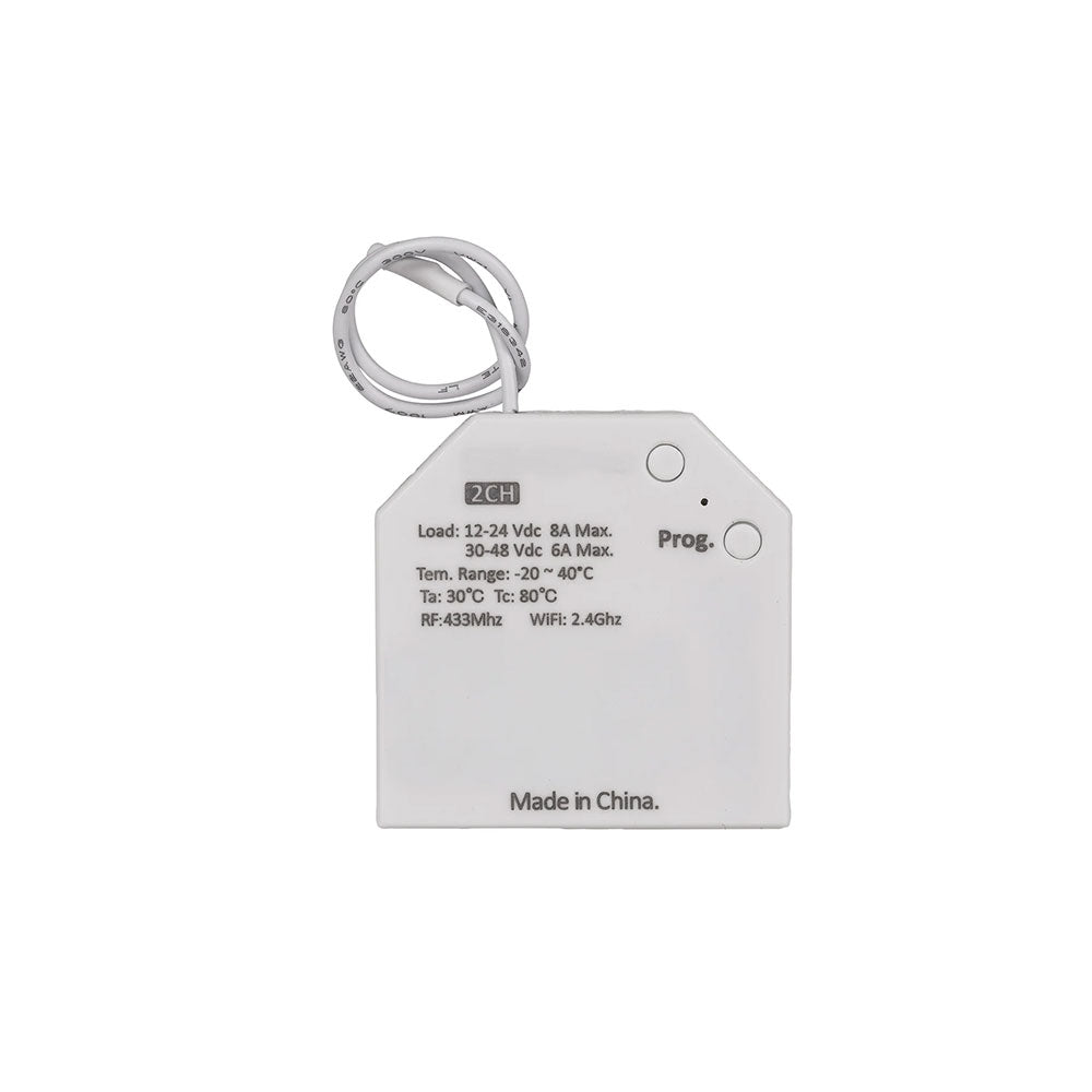 12 - 24V DC Two Channel RF With Push Dim Receiver - HV9272