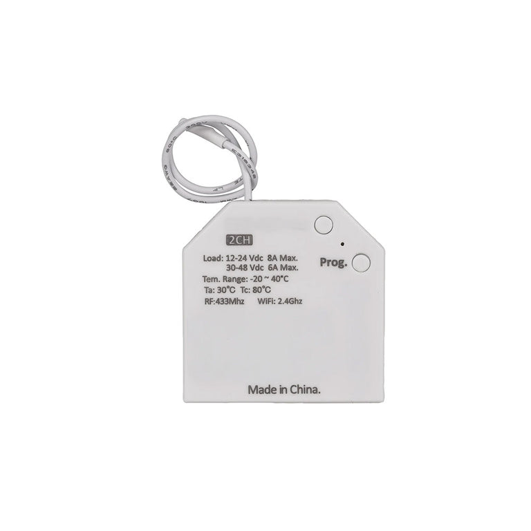 12 - 24V DC Two Channel RF With Push Dim Receiver - HV9272