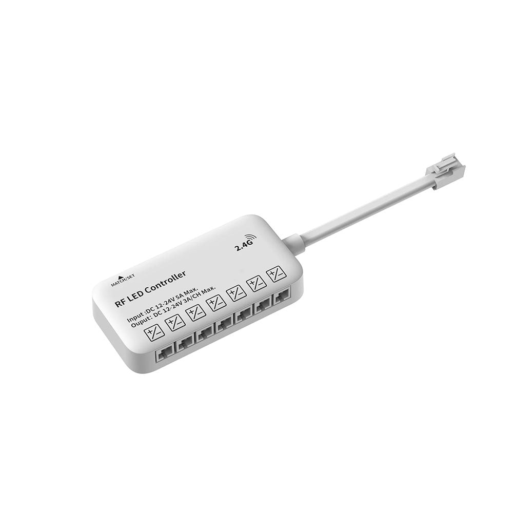 12 - 24V DC Seven Channel RF Receiver White - HV9291