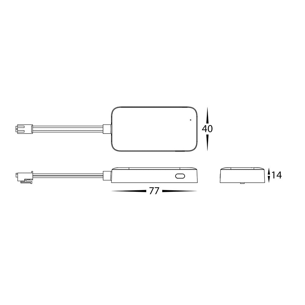 12 - 24V DC Seven Channel Splitter White - HV9292