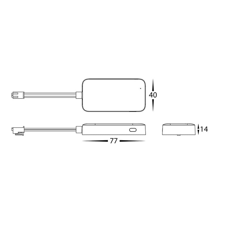 12 - 24V DC Seven Channel Splitter White - HV9292