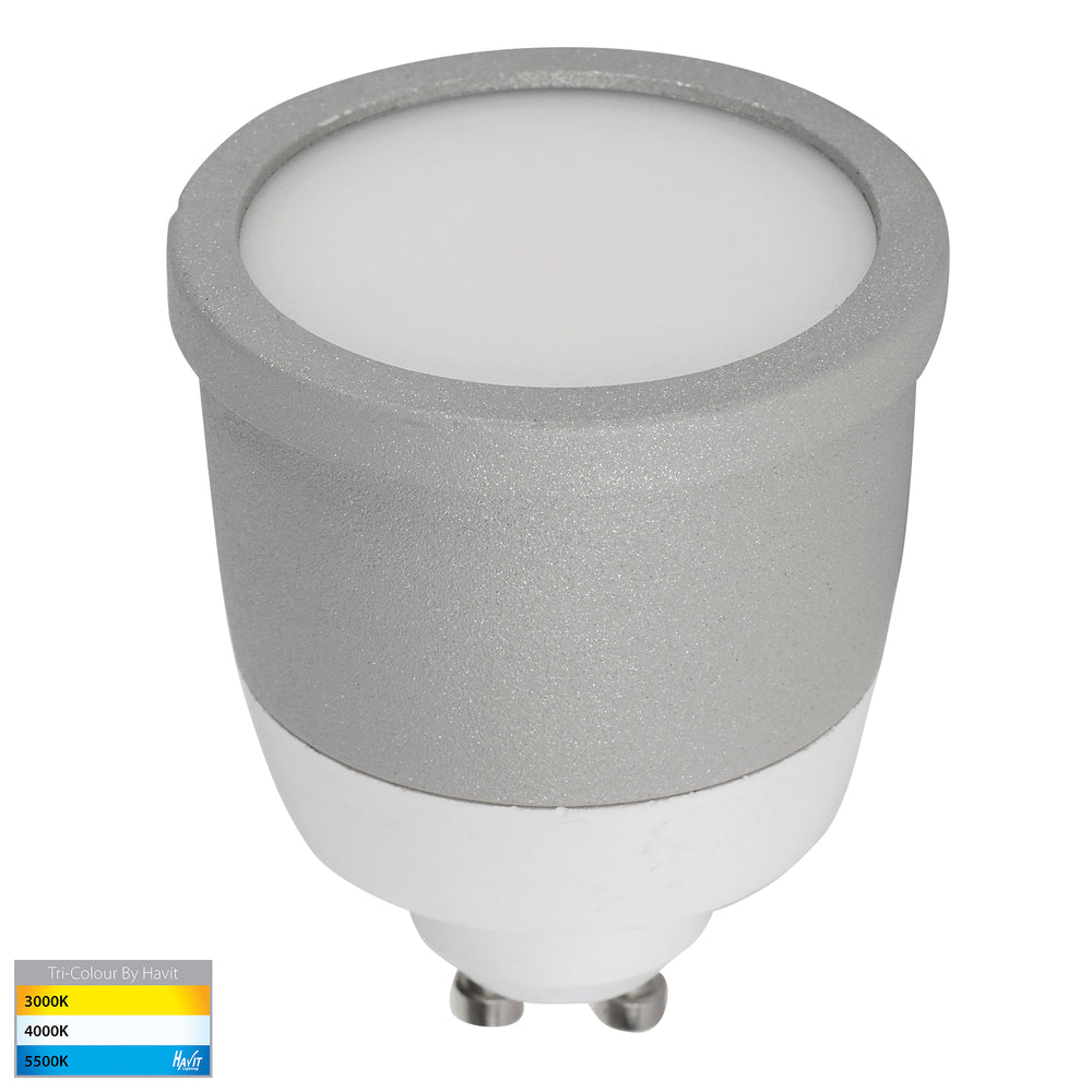 Lexan 9in1 CCT 240V GU10 LED Surface Mounted Downlight Black Large - HV5832T-BLK