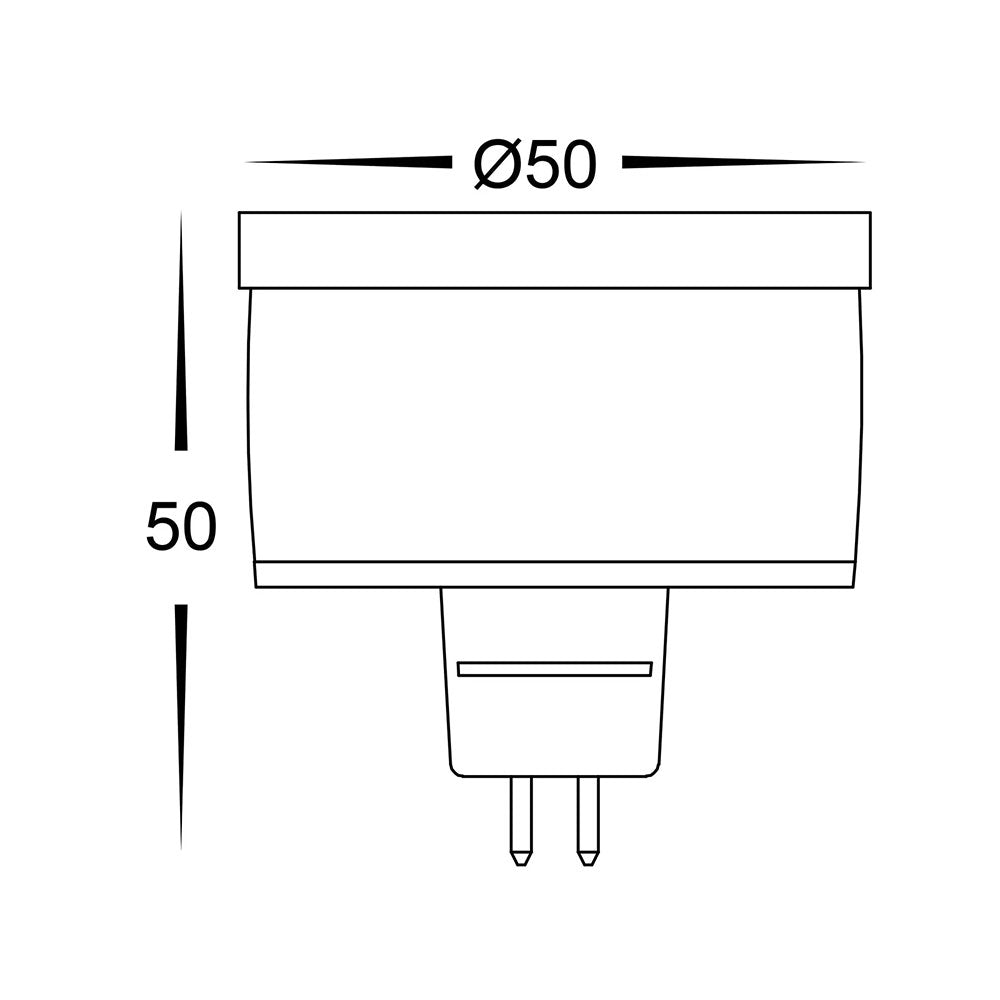 5W 12V DC MR16 Coloured LED Globe / Green - HV9507G