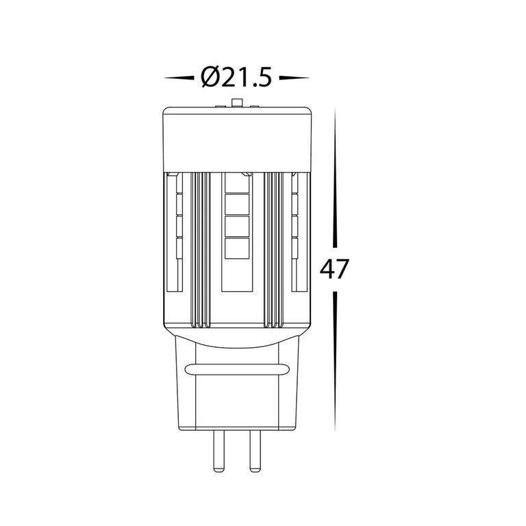 3W 12V DC G5.3 Bi Pin LED Globe / Tri-Colour - HV9518