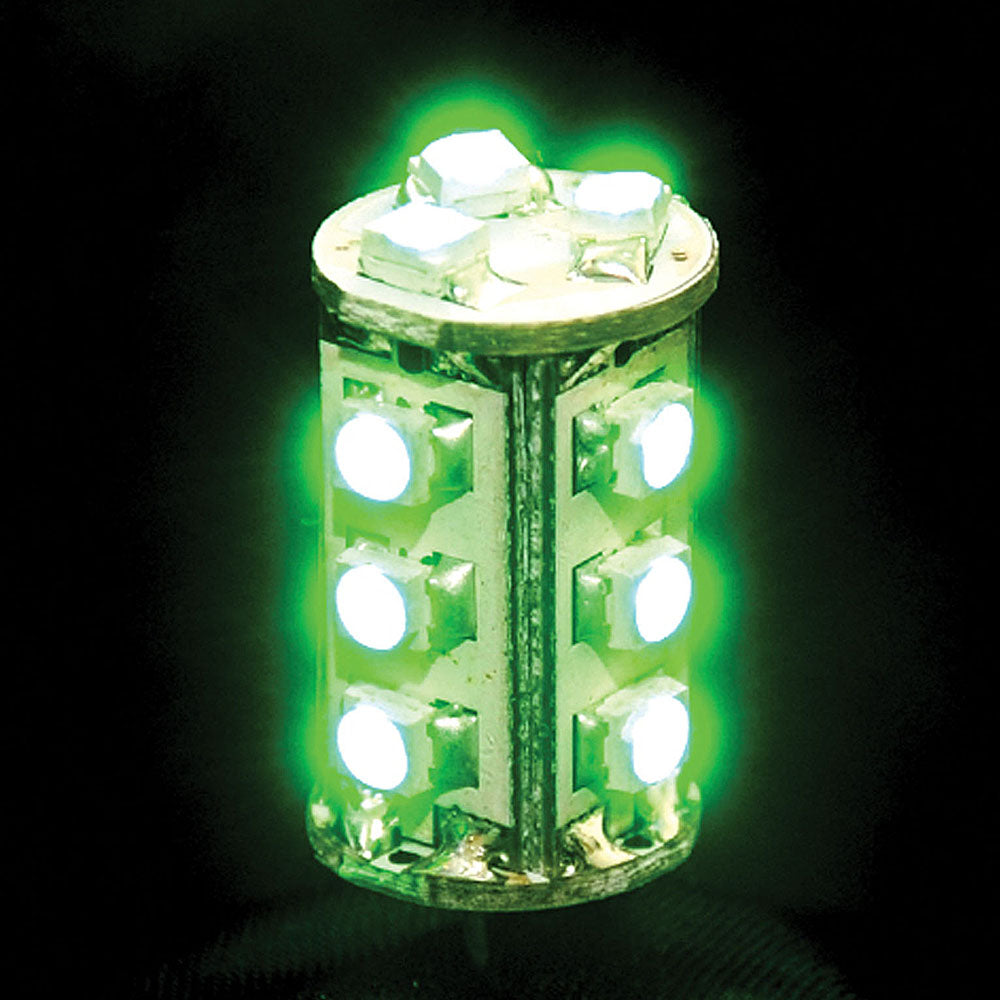 1.4W 12V DC G4 Bi Pin LED Globe / Green - HV9527