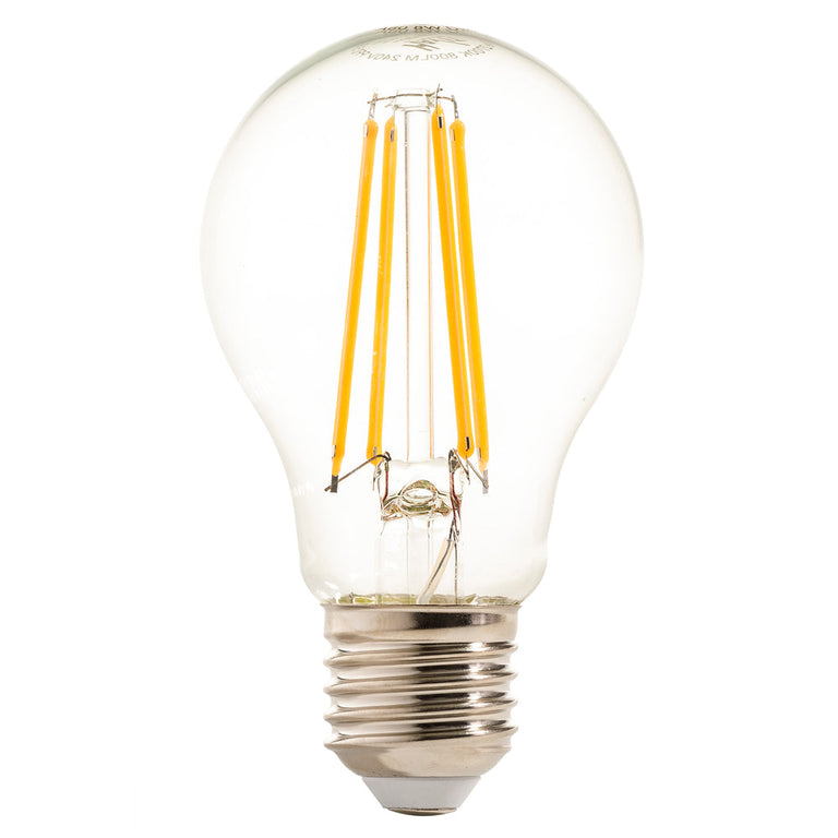 A60 240V E27 8W 4000K LED Filament Globe / Neutral White - HV9569N