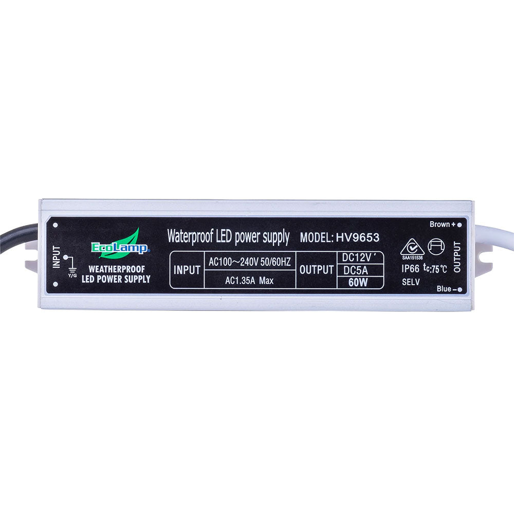 Weatherproof 60W 12V DC IP66 LED Driver - HV9653