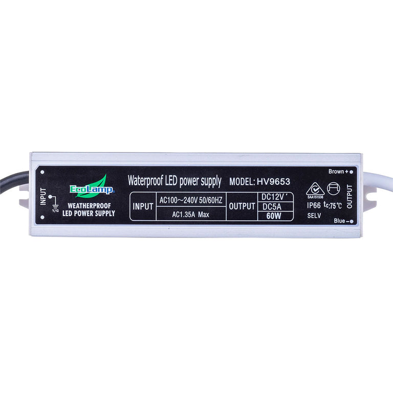 Weatherproof 60W 12V DC IP66 LED Driver - HV9653