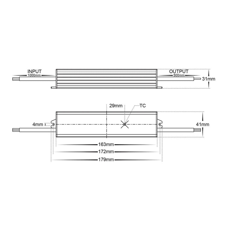 Weatherproof 60W 12V DC IP66 LED Driver - HV9653