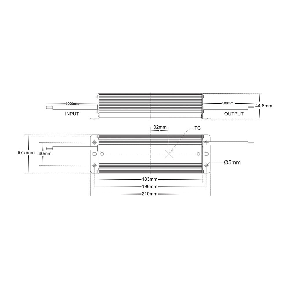 Weatherproof 100W 24V DC IP66 LED Driver - HV9654-24V