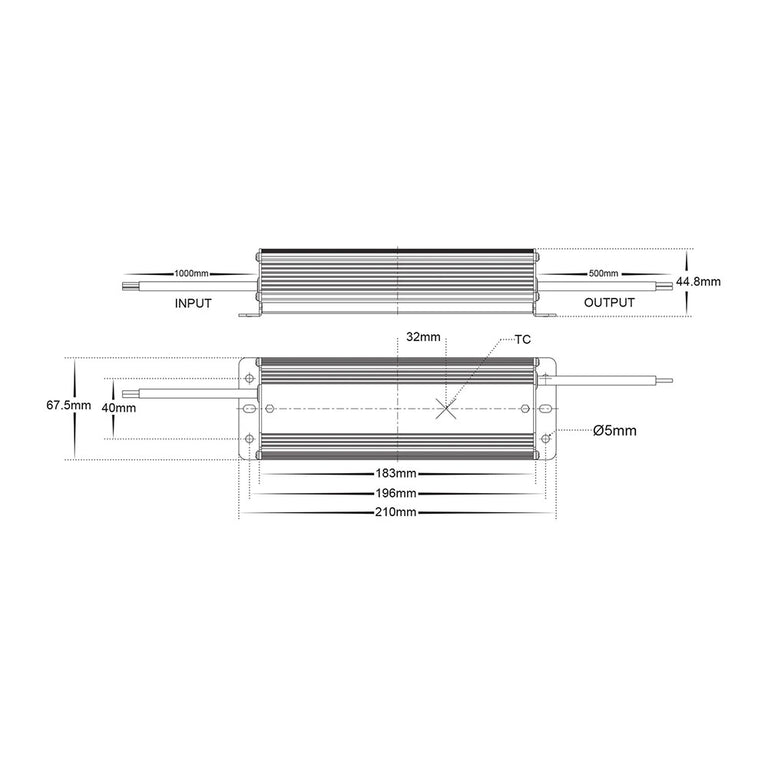 High Power Factor 100W 24V DC IP66 LED Driver -  HV9658-24V100W