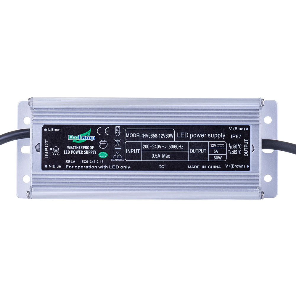 High Power Factor 60W 12V DC IP66 LED Driver -  HV9658-12V60W