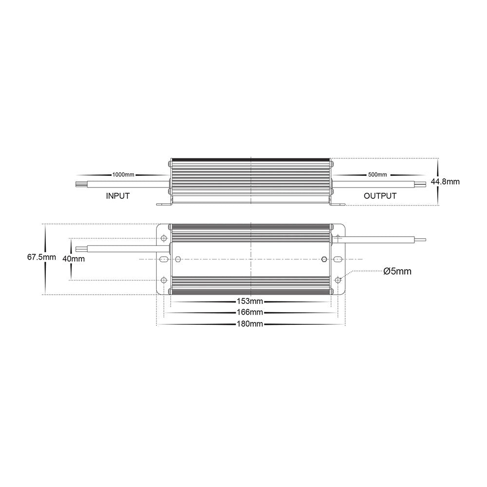 High Power Factor 60W 24V DC IP66 LED Driver -  HV9658-24V60W