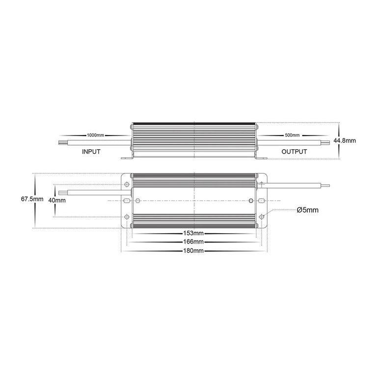 High Power Factor 60W 24V DC IP66 LED Driver -  HV9658-24V60W