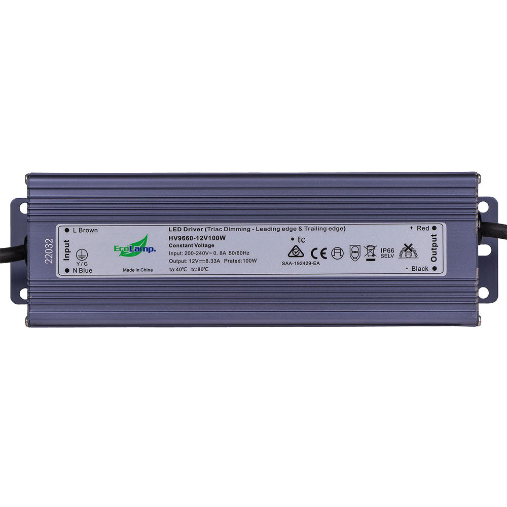 Triac Weatherproof 100W 12V DC LED Driver - HV9660-12V100W