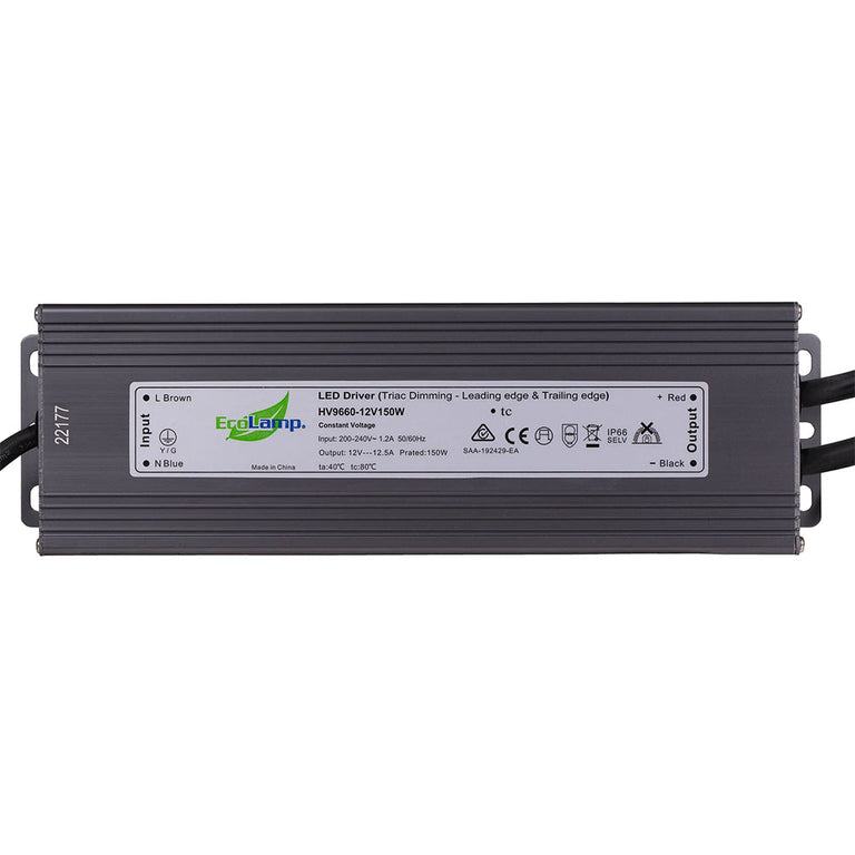 Triac Weatherproof 150W 12V DC Dimmable LED Driver - HV9660-12V150W