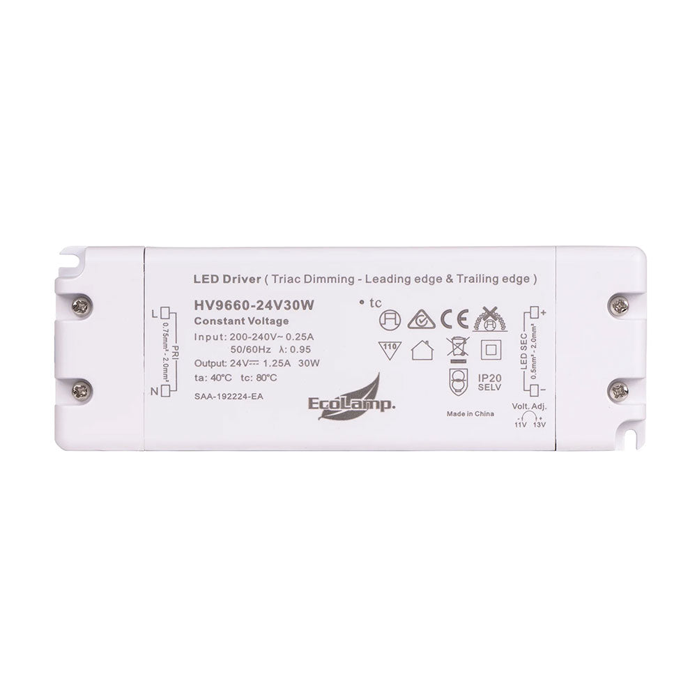 Triac Indoor 30W 12V DC LED Driver - HV9660-12V30W