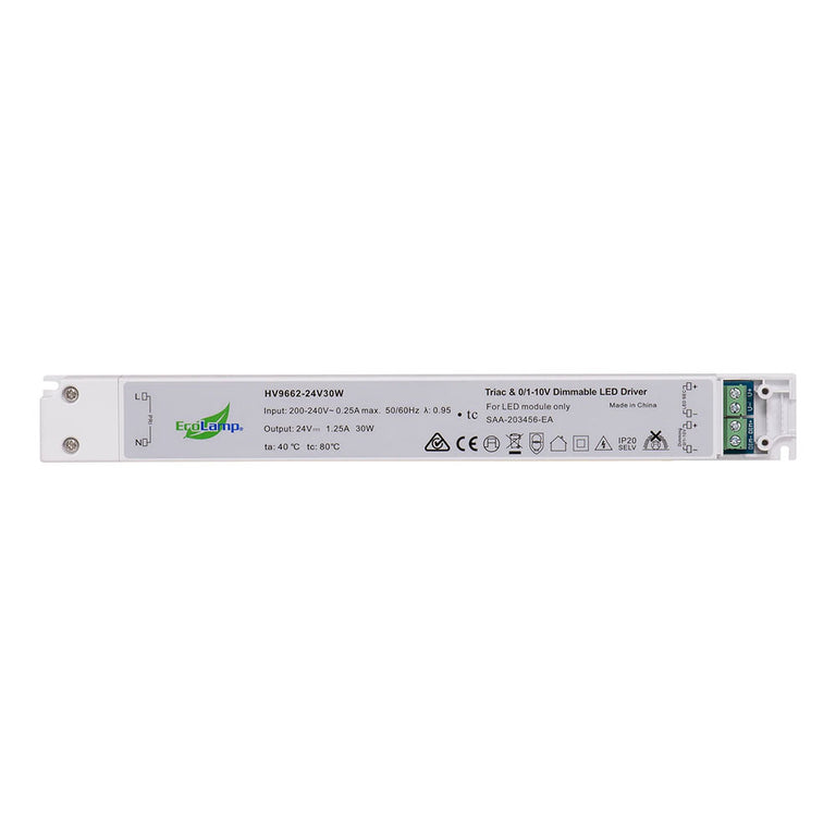 Triac + 0-1/10v 30W 24V DC Dimmable LED Driver - HV9662-24V30W