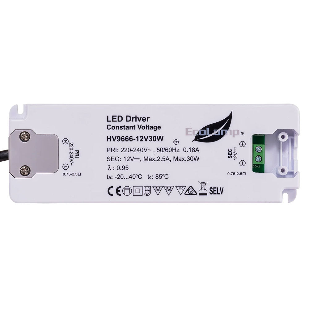 Indoor 30W 12V DC LED Driver - HV9666-12V30W