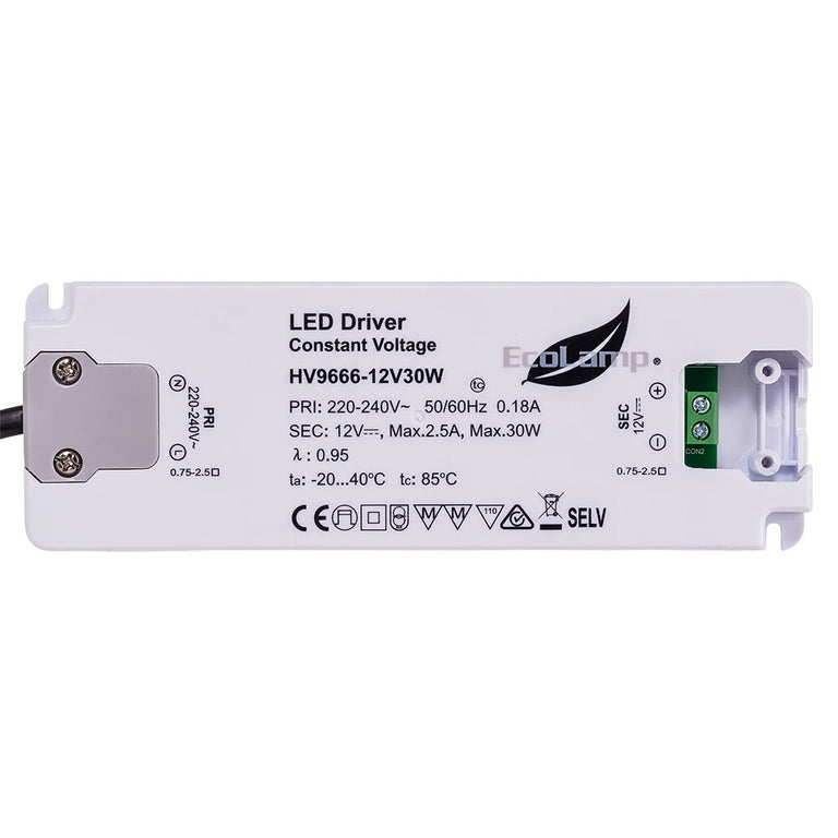Indoor 30W 12V DC LED Driver - HV9666-12V30W