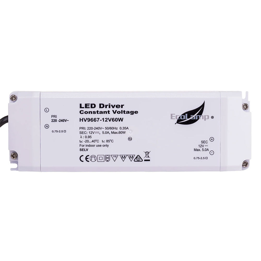 Indoor 60W 12V DC LED Driver - HV9667-12V60W