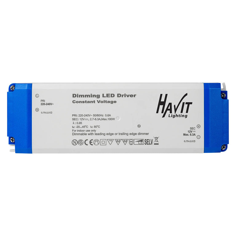 Indoor 100W 12V DC LED Constant Voltage Driver - HV9668-12V100W